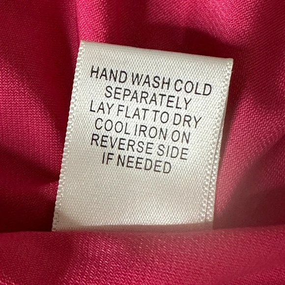 IMAN High Low Pink Cinched Waist Midi Dress, Size Small - Picture 13 of 15